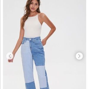 BRAND NEW Reworked straight leg retro jeans size 31 forever21